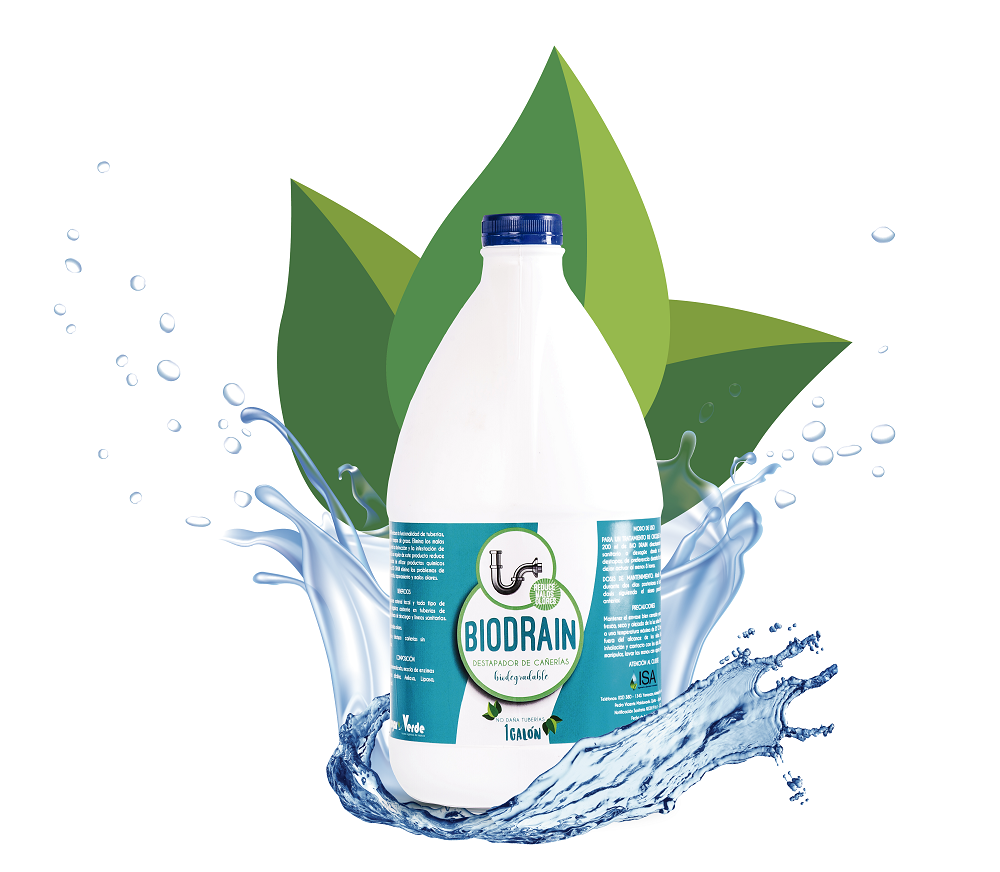 Biodrain | Destapador De Cañerías Multienzimático | Galón – Hogar Verde