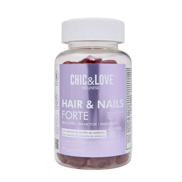 .Gummies Hair & Nails Forte Vitamins - Chic & Love